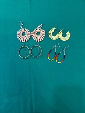 Assorted Women’s Hoop & Beaded Earrings -